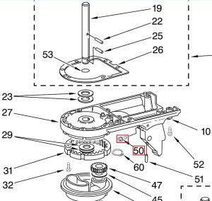Bild 1 zu Artikel KitchenAid-Ersatzteile Höhenverstellschraube Nr. 50 für den Schwenkkopf, Mixer Head Adjustment Screw 